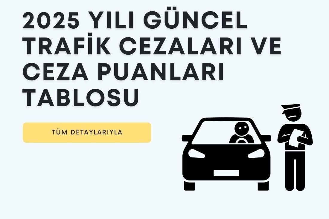 2025 Yılı Güncel Trafik Cezaları ve Ceza Puanları Tablosu