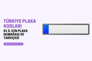 Türkiye'deki Araç Plaka Kodları: Hangi İl, Hangi Plakayı Taşıyor?