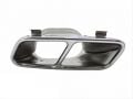 Mercedes W176 16-18 A45 Uyumlu Difüzör & Egzoz Seti (Parlak Siyah) - Silver Egzoz İle (Amg Paket İçin)