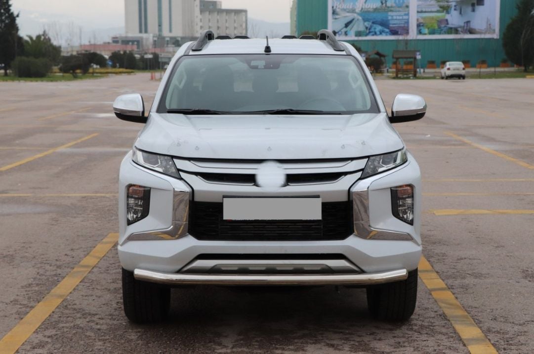 Mitsubishi L200 2007+ Off Road Ön Tampon Koruma Demiri Krom (Tekli Bıyık) AQM4WD