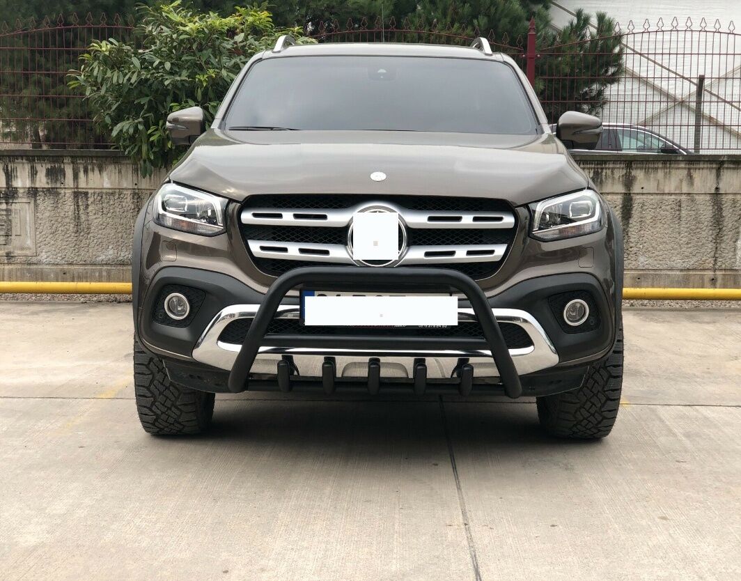 Mitsubishi L200 2007+ Off Road Siyah Karterli Ön Koruma Ön Tampon Koruma Demiri Informplus AQM4WD PWT03