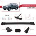 Toyota Land Cruiser 1998-2007 Arası ile Uyumlu FLY Model Ara Atkı Tavan Barı Siyah 3 Adet