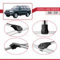 Toyota Land Cruiser 1998-2007 Arası ile Uyumlu ACE-1 Ara Atkı Tavan Barı Gri 2 Adet
