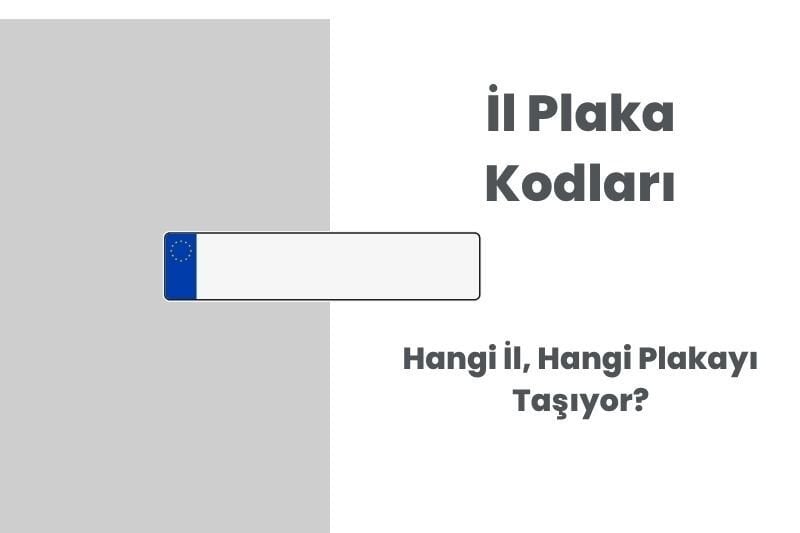 Hangi İl, Hangi Plakayı Taşıyor?