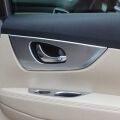 Nissan X-Trail 2014-2017 Kapı Kolçak Düğme Kaplaması Silver