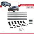 Mitsubishi Outlander 2 2007-2012 Arası ile Uyumlu BASIC Model Ara Atkı Tavan Barı Gri 3 Adet