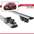 Hyundai i20 II Active 2015-2019 Arası ile Uyumlu HOOK Model Ara Atkı Tavan Barı Gri 2 Adet