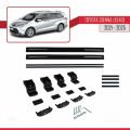 Toyota Sienna 4 (XL40) 2021 ve Sonrası ile Uyumlu BASIC Model Ara Atkı Tavan Barı Siyah 2 Adet
