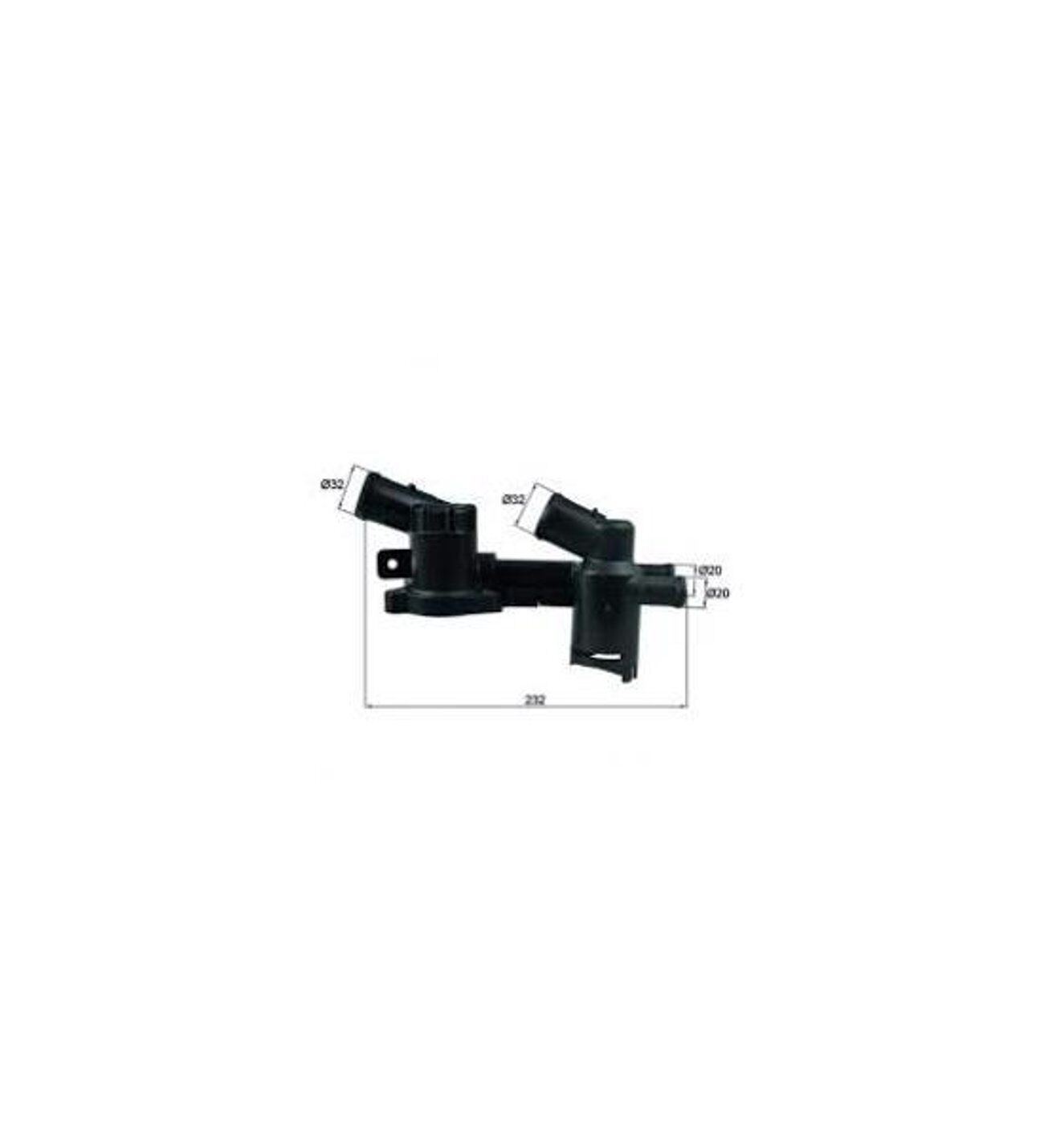 Volkswagen Caddy Golf 6 Jetta Polo Audi A3 Skoda Fabia Octavia Rapid Roomster CBZA CBZB 2009-2015 Termostat Yuvası (Komple)