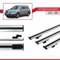 Mitsubishi Outlander 2003-2006 Arası ile Uyumlu BASIC Model Ara Atkı Tavan Barı Gri 3 Adet