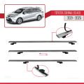 Toyota Sienna 4 (XL40) 2021 ve Sonrası ile Uyumlu BASIC Model Ara Atkı Tavan Barı Gri 2 Adet