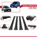 Renault Express 2021 ve Sonrası ile Uyumlu FLY Model Ara Atkı Tavan Barı Siyah 4 Adet