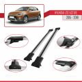 Hyundai i20 II Active 2015-2019 Arası ile Uyumlu FLY Model Ara Atkı Tavan Barı Gri 2 Adet