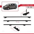 Toyota Sienna 3 (XL30) 2011-2020 Arası ile Uyumlu BASIC Model Ara Atkı Tavan Barı Siyah 2 Adet