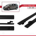 Toyota Sienna 3 (XL30) 2011-2020 Arası ile Uyumlu BASIC Model Ara Atkı Tavan Barı Siyah 2 Adet