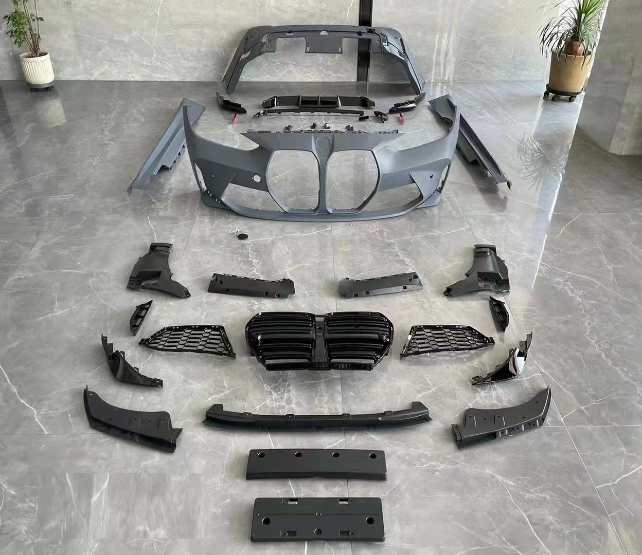 Bmw 4 Serisi G22 (2020-2021) Arası Uyumlu M4 Body Kit ( Ön - Arka Tampon - Marşpiyel - Panjur ) 2 Kapı