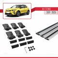 Kia Stonic 2017 ve Sonrası ile Uyumlu FLY Model Ara Atkı Tavan Barı Gri 3 Adet