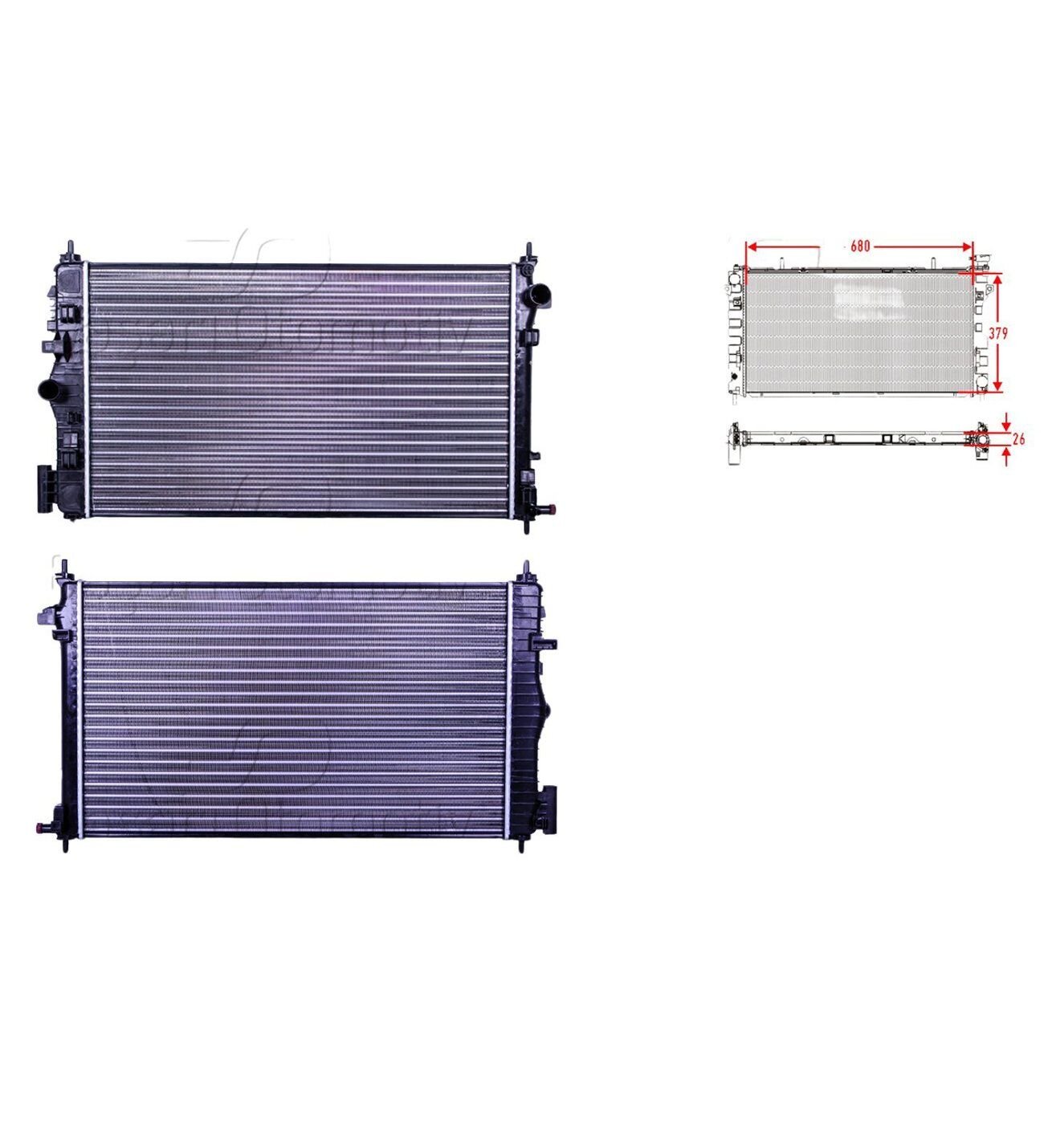 Su Radyatörü Mekanık Mt 680X379X26 Opel İnsignia 2.8 08  Sonrası