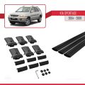 Kia Sportage 2 (JE) 2004-2009 Arası ile Uyumlu FLY Model Ara Atkı Tavan Barı Siyah 3 Adet