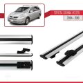 Toyota Sienna 2 (XL20) 2004-2010 Arası ile Uyumlu BASIC Model Ara Atkı Tavan Barı Gri 2 Adet