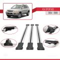 Kia Sportage 2 (JE) 2004-2009 Arası ile Uyumlu FLY Model Ara Atkı Tavan Barı Gri 3 Adet