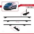 Toyota Sienna (XL10) 1998-2003 Arası ile Uyumlu BASIC Model Ara Atkı Tavan Barı Siyah 2 Adet