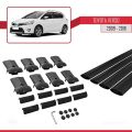 Toyota Verso (AR20) 2009-2018 Arası ile Uyumlu FLY Model Ara Atkı Tavan Barı Siyah 4 Adet