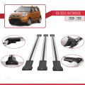 Kia Soul (AM) HB 2009-2013 Arası ile Uyumlu FLY Model Ara Atkı Tavan Barı Gri 3 Adet