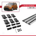 Kia Soul (AM) HB 2009-2013 Arası ile Uyumlu FLY Model Ara Atkı Tavan Barı Gri 3 Adet