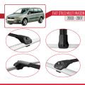 Fiat Stilo Multi Wagon 2003-2007 Arası ile Uyumlu ACE-1 Ara Atkı Tavan Barı Siyah 2 Adet