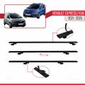 Renault Express 2021 ve Sonrası ile Uyumlu BASIC Model Ara Atkı Tavan Barı Siyah 4 Adet