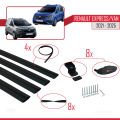 Renault Express 2021 ve Sonrası ile Uyumlu BASIC Model Ara Atkı Tavan Barı Siyah 4 Adet