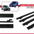 Renault Express 2021 ve Sonrası ile Uyumlu BASIC Model Ara Atkı Tavan Barı Siyah 4 Adet