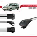Fiat Stilo Multi Wagon 2003-2007 Arası ile Uyumlu ACE-1 Ara Atkı Tavan Barı Gri 2 Adet