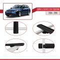 BMW 5 Serisi (E61) Touring 2004-2010 Arası ile Uyumlu BASIC Model Ara Atkı Tavan Barı Siyah 2 Adet
