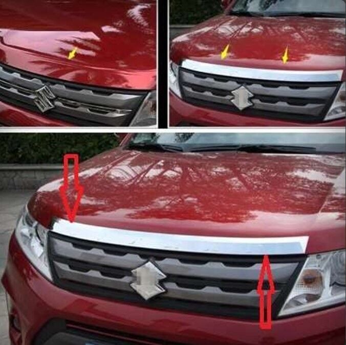Suzuki Grand Vitara Uyumlu 2015 Sonrası Ön Kaput Koruma Krom