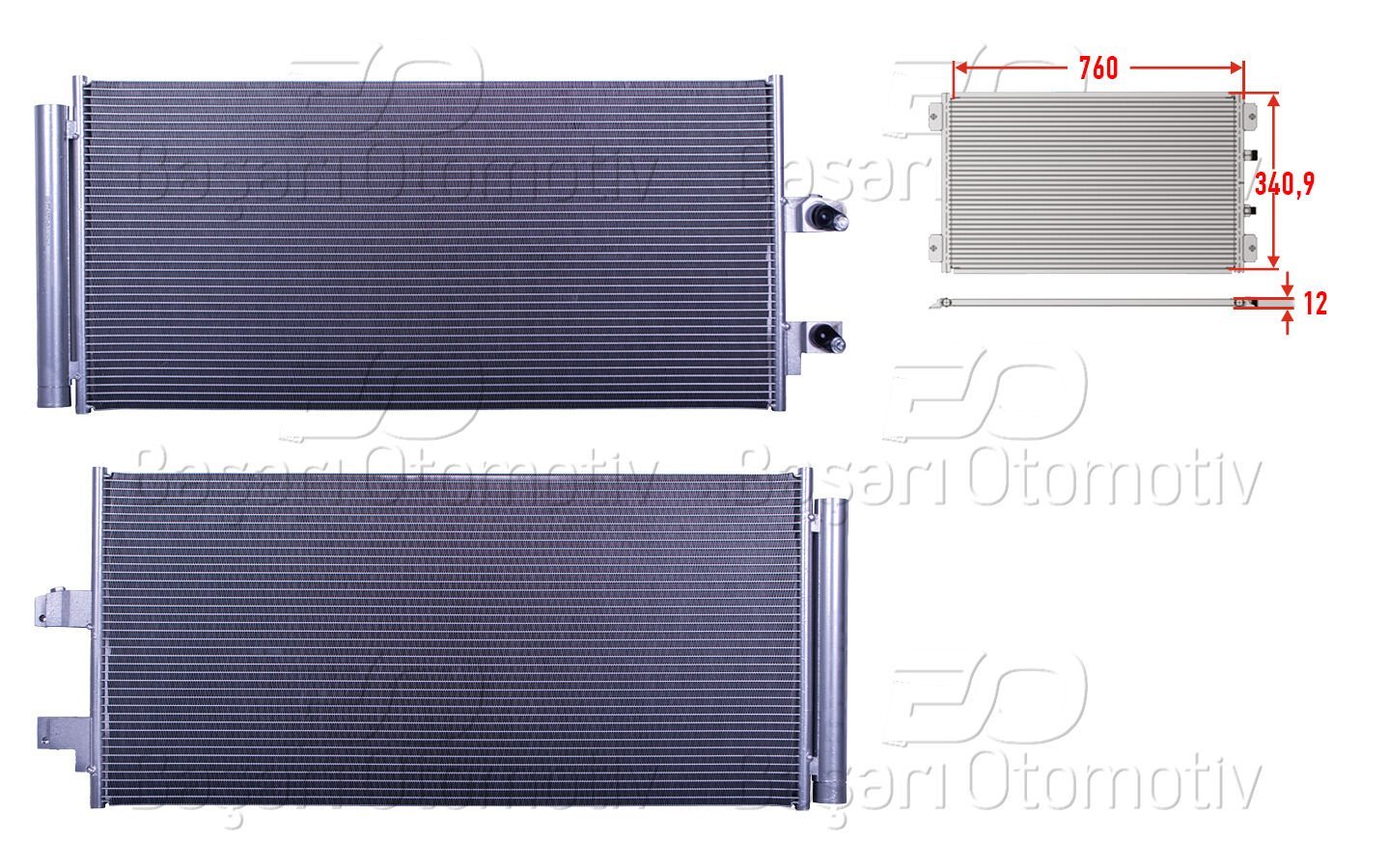 Volvo XC40 2018 Sonrası Klima Radyatörü