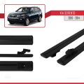 Kia Sorento 2 (XM) 2010-2014 Arası ile Uyumlu BASIC Model Ara Atkı Tavan Barı Siyah 2 Adet