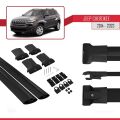 Jeep Cherokee 5 (KL) 2014-2023 Arası ile Uyumlu FLY Model Ara Atkı Tavan Barı Siyah 2 Adet