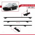 BMW 5 Serisi (E39) Touring 1997-2003 Arası ile Uyumlu BASIC Model Ara Atkı Tavan Barı Siyah 2 Adet