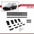 BMW 5 Serisi (E39) Touring 1997-2003 Arası ile Uyumlu BASIC Model Ara Atkı Tavan Barı Siyah 2 Adet