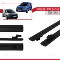 Renault Express 2021 ve Sonrası ile Uyumlu BASIC Model Ara Atkı Tavan Barı Siyah 2 Adet