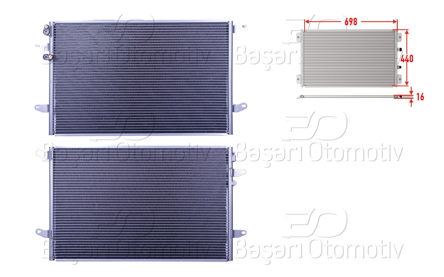 Volkswagen Phaeton 3.0 V6 3.2 V6 4.2 V8 5.0 6.0 V10 6.0 V12 Klima Radyatörü