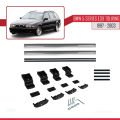 BMW 5 Serisi (E39) Touring 1997-2003 Arası ile Uyumlu BASIC Model Ara Atkı Tavan Barı Gri 2 Adet