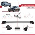 Mitsubishi Outlander 2 2007-2012 Arası ile Uyumlu FLY Model Ara Atkı Tavan Barı Gri 2 Adet