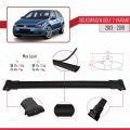 Volkswagen Golf 7 (5G) Variant 2013-2019 Arası ile Uyumlu FLY Model Ara Atkı Tavan Barı Siyah 2 Adet