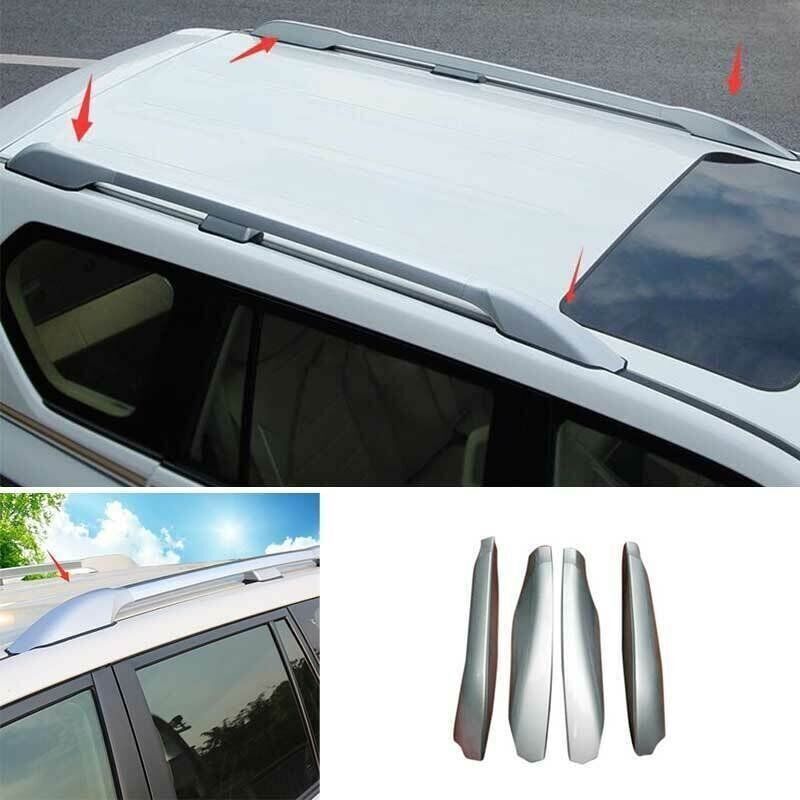 Toyota Prado FJ 150 2010-2017 Uyumlu Yedek Parça OEM Tavan Çıtası / Gümüş