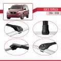 Buick Terraza CXL 2004-2008 Arası ile Uyumlu ACE-1 Ara Atkı Tavan Barı Siyah 2 Adet