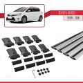 Toyota Verso (AR20) 2009-2018 Arası ile Uyumlu FLY Model Ara Atkı Tavan Barı Gri 4 Adet