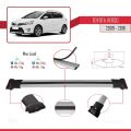 Toyota Verso (AR20) 2009-2018 Arası ile Uyumlu FLY Model Ara Atkı Tavan Barı Gri 4 Adet